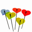 Small Garden Décor Ornaments Set of 5 'Hearts'