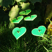 Small Garden Décor Ornaments Set of 5 'Hearts'