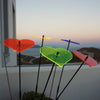 Large Garden Décor Ornaments Set of 5 'Hearts'