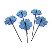 Small Garden Décor Ornaments Set of 5 'Double Blossom'
