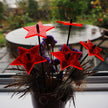 Small Set of 5 Shining Stars with Merry Christmas Message