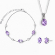 Essentielles Amethyst-Schmuckset aus Sterlingsilber