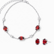 Mini Set 2 - Garnet Jewellery Set in Sterling Silver