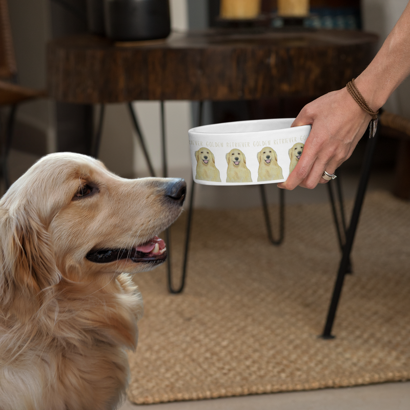 Golden Retrievers Gourmet-Napf – Weil Warten HART ist