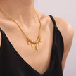 Seraphina Luxe 18k vergoldete Charm-Halskette