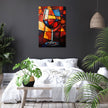 Geometric Wine Glass Canvas