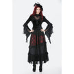 Dark in Love Gothic Velvet Lace High-Neck Top