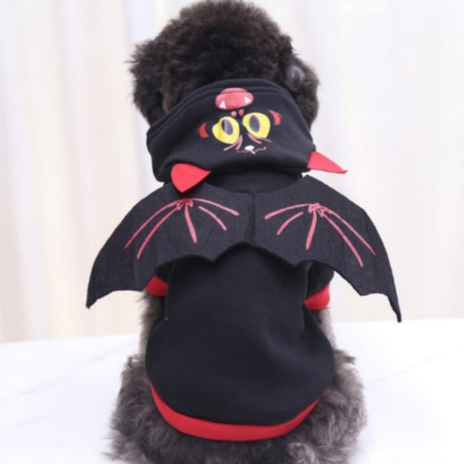 Halloween Mascota Divertido Cráneo Negro Horror Maquillaje Gato Accesorios Disfraz para Mascota