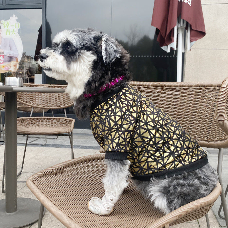 Ropa de primavera y verano para perros con estampado de bronceado