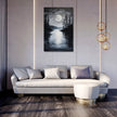 Lunar Serenity Lake Canvas