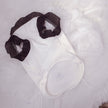 Pet Dog Clothes Bow Black And White Vest