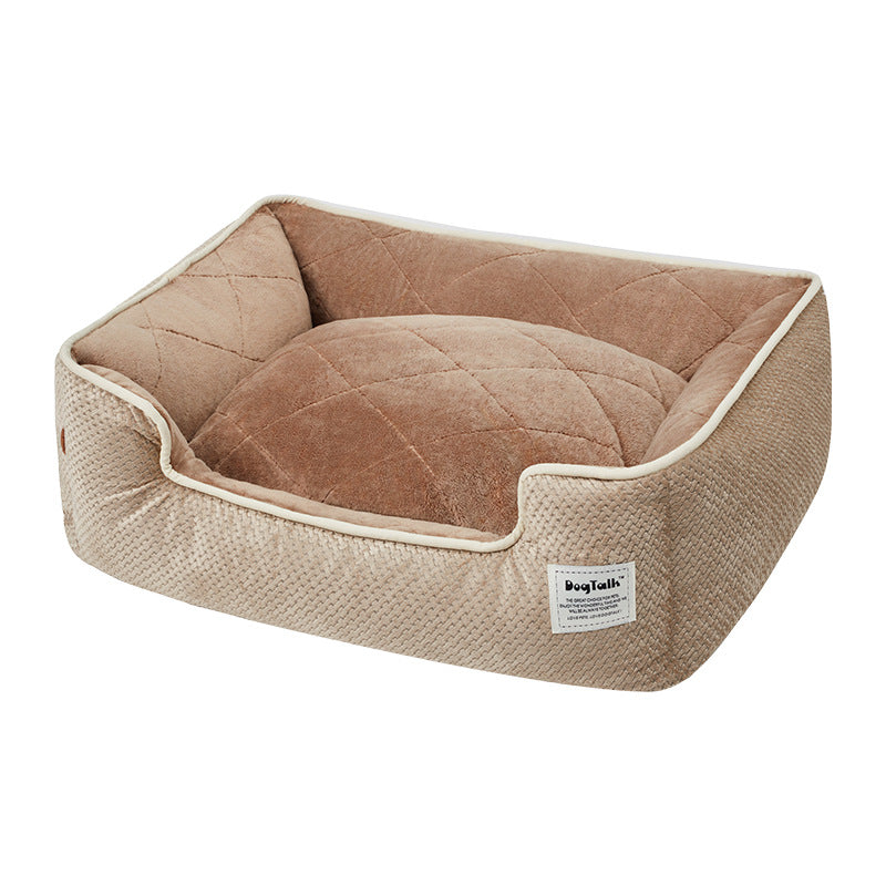 Arena para perros y gatos espesa, cálida de invierno, desmontable y lavable