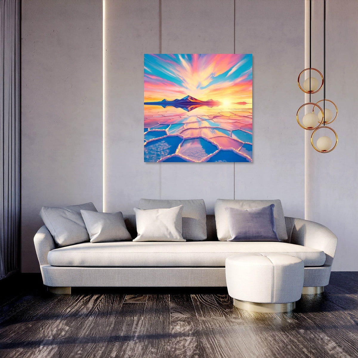 Salar de Uyuni Sunrise Canvas