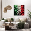 Italian Flag Resonance Canvas