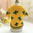 Pet Dog Cat Warm And Comfortable Turmeric Cactus Sweater