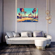 Golden Surf LA Canvas
