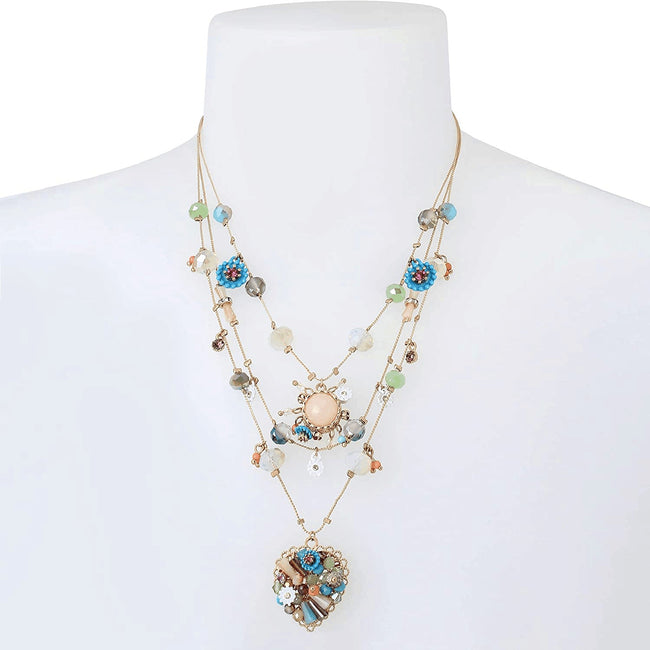 Bohemian Multi-layer Handmade Heart-shaped Beaded Women's Necklace