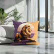 Regal Lion Cotton Cushion