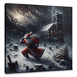 Resilient Santa's Stormy Christmas Canvas