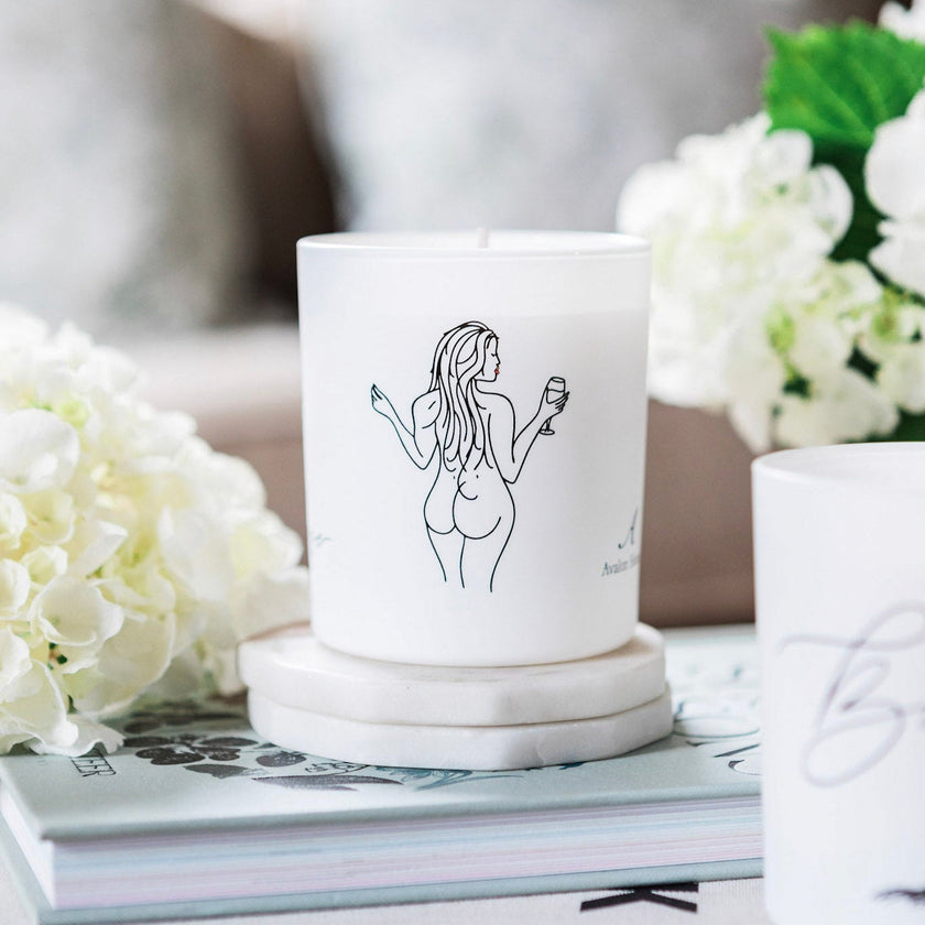 Powerhouse Natural Wax Glass Candle