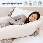 9 Foot Maternity Pillow And Case Light Blue