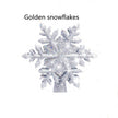3D LED Christmas Tree Topper Star | Snowflake Projector | Glitter Silver & Gold | Rotating Light | Home Xmas Decoration | Michan Direct