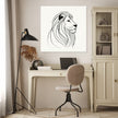 Regal Lion Silhouette Canvas