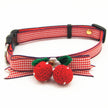 Knit strawberry pet traction set