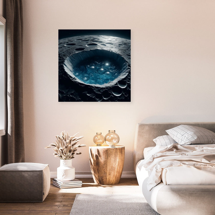 Mercury's Polar Ice Mystery Canvas