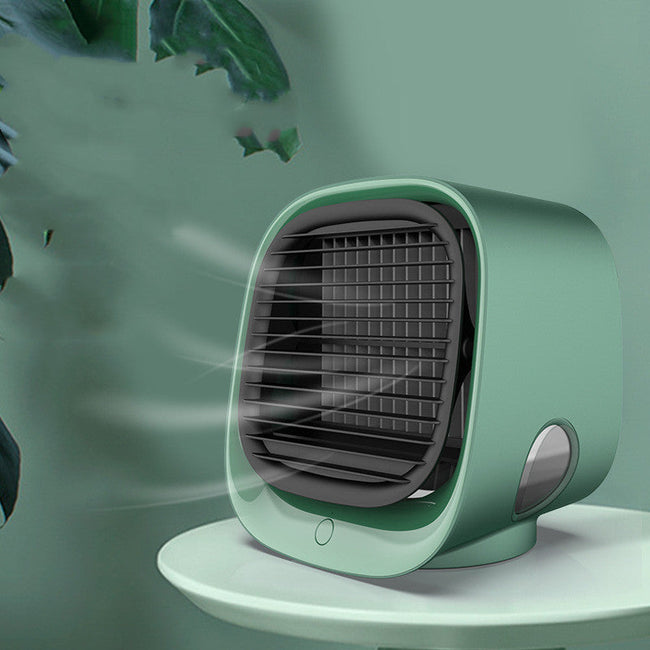 Air Cooler Fan Mini Desktop Air Conditioner with Night Light Mini USB Water Cooling