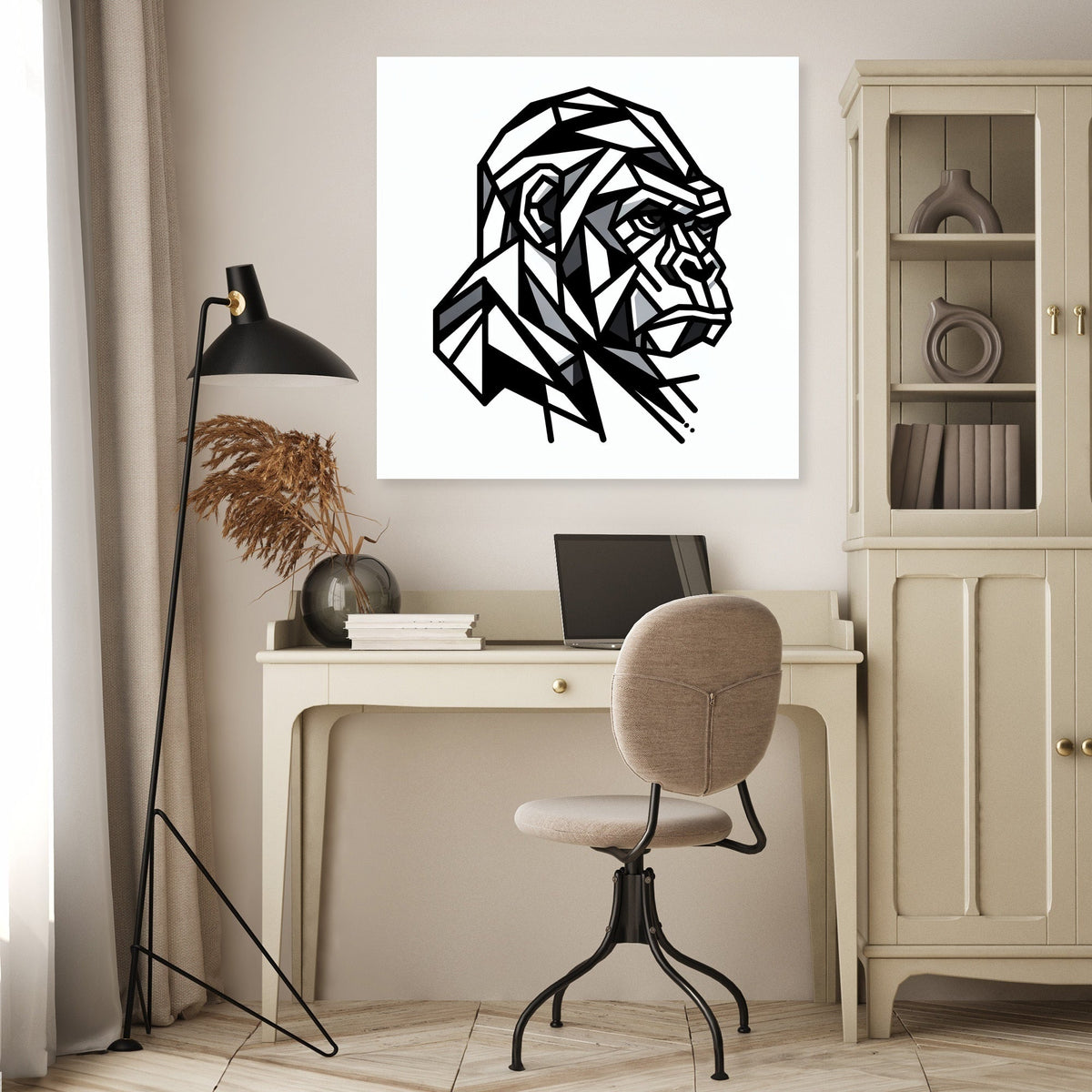 Cubist Gorilla Canvas