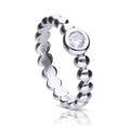 Diamonfire Ball Ring with Zirconia