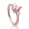 Diamonfire Pink Zirconia Trilogy Ring