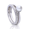 Anillo Diamonfire con Perla Shell y Circonitas