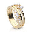 Diamonfire Triple Layered Multi Stone Ring