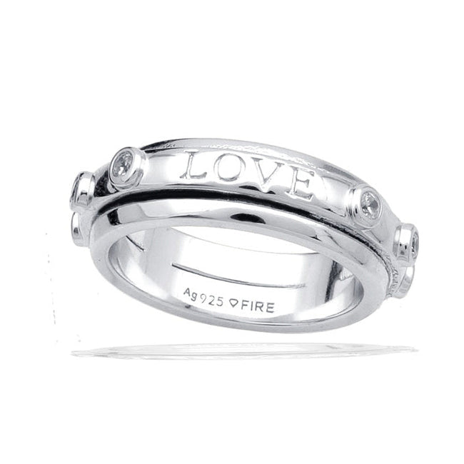 Diamonfire Love Spinner Ring