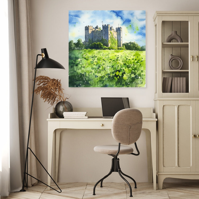 Irish Castle Spring Canvas