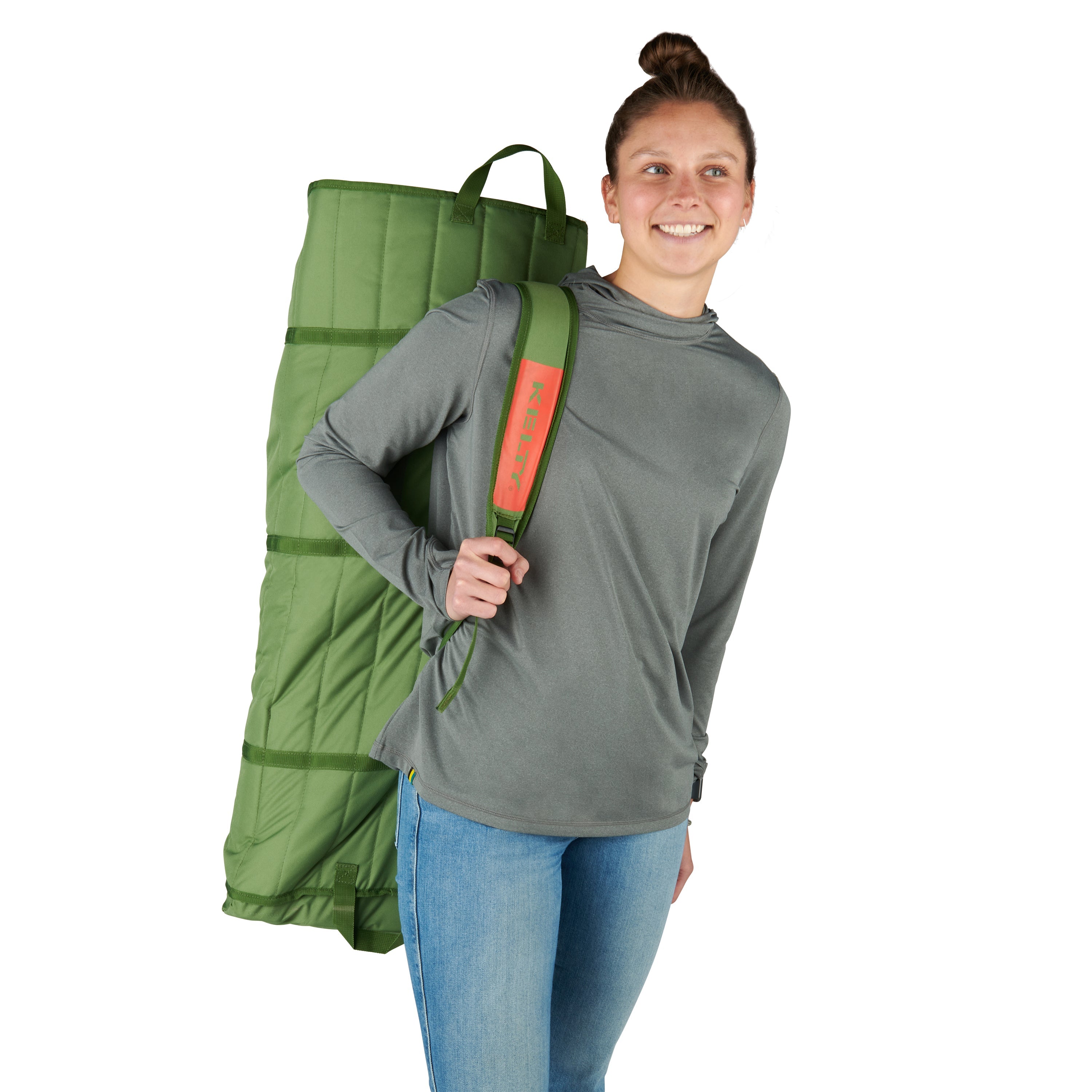 Kelty Three Seater Lowdown Couch in Dill/Duffle