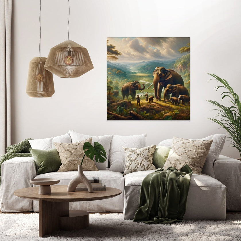Elephant Majesty in Yala Canvas