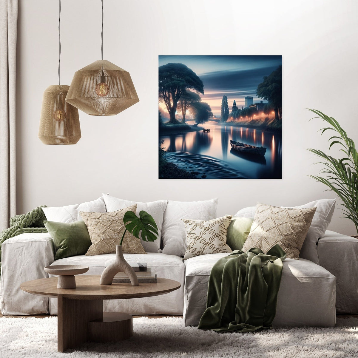 Belfast Whispers of the Lagan Canvas