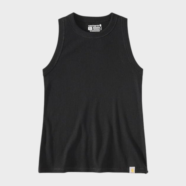 Fiber Series Geripptes Tanktop Schwarz