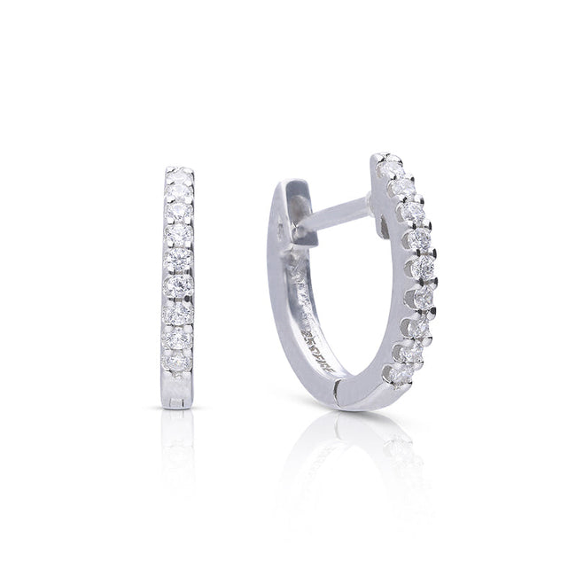Pendientes de aro Diamonfire con pavé