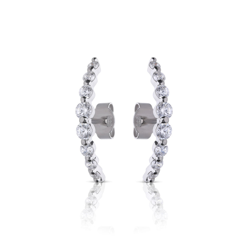 Diamonfire Pave Bar Earrings