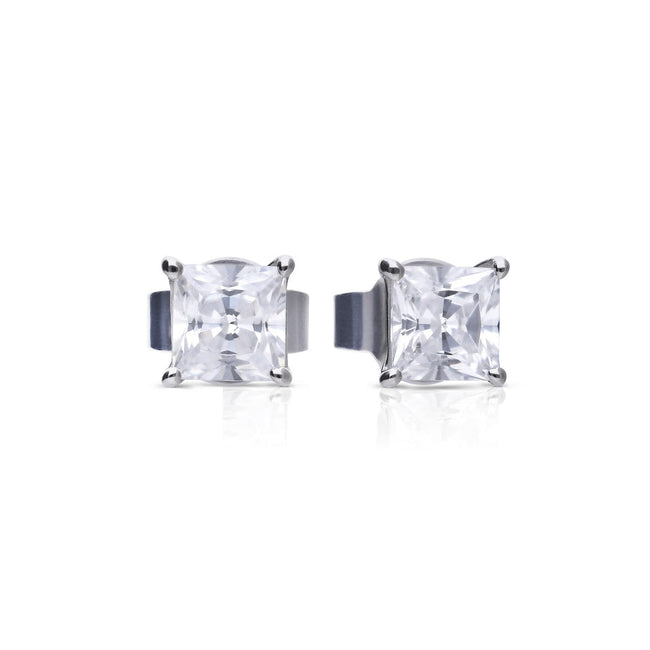 Diamonfire Prinzessschliff Zirkonia Ohrstecker