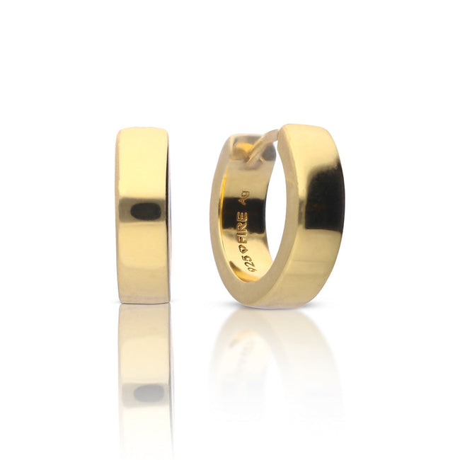 Diamonfire Kreolen mit eckiger Kante