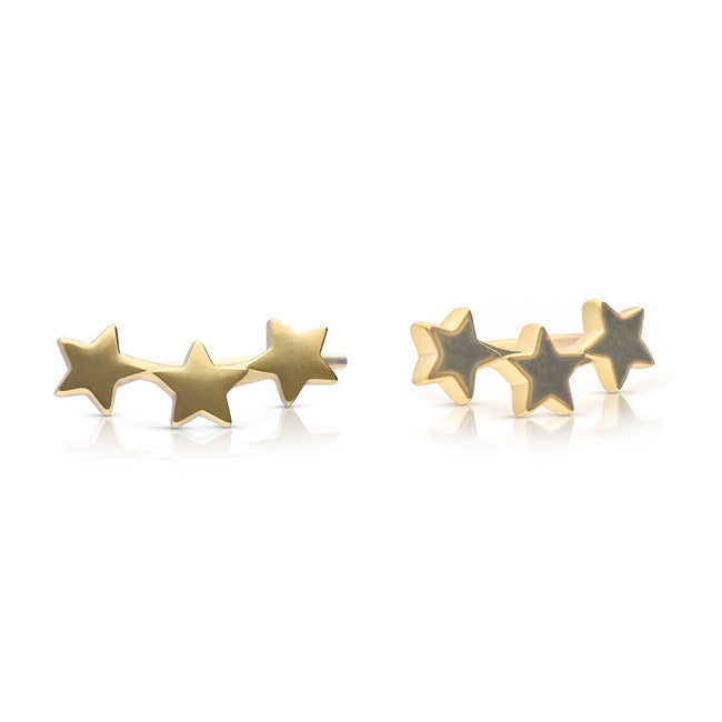 Diamonfire Triple Star Crawler Ohrringe