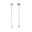 Diamonfire Bezel Set Chain Drop Earrings
