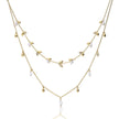 Diamonfire Marquise and Multi-Stone Detail Double Row Necklace