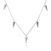 Diamonfire Plain Spiked Station Necklace
