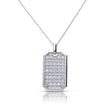 Diamonfire Tag Necklace with Zirconia
